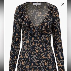 We Wore What Deep V Long Sleeve Dress